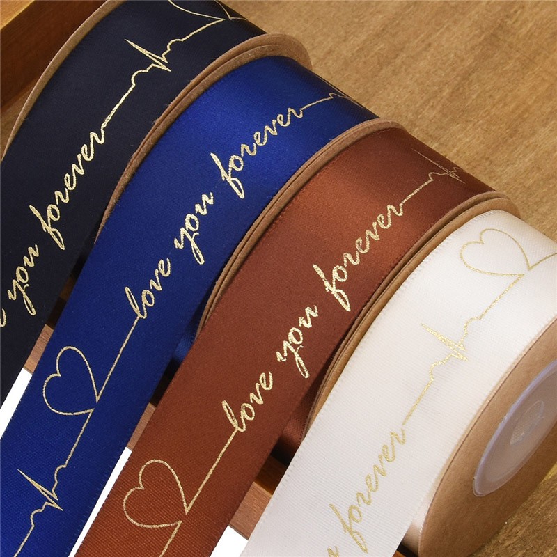 Cuộn dây ruy băng 10 yard kích thước 25mm 1 inch dùng trang trí bó hoa/lễ tình nhân