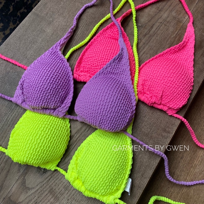 Bikini thun xoắn tam giác basic buộc dây 2M0085
