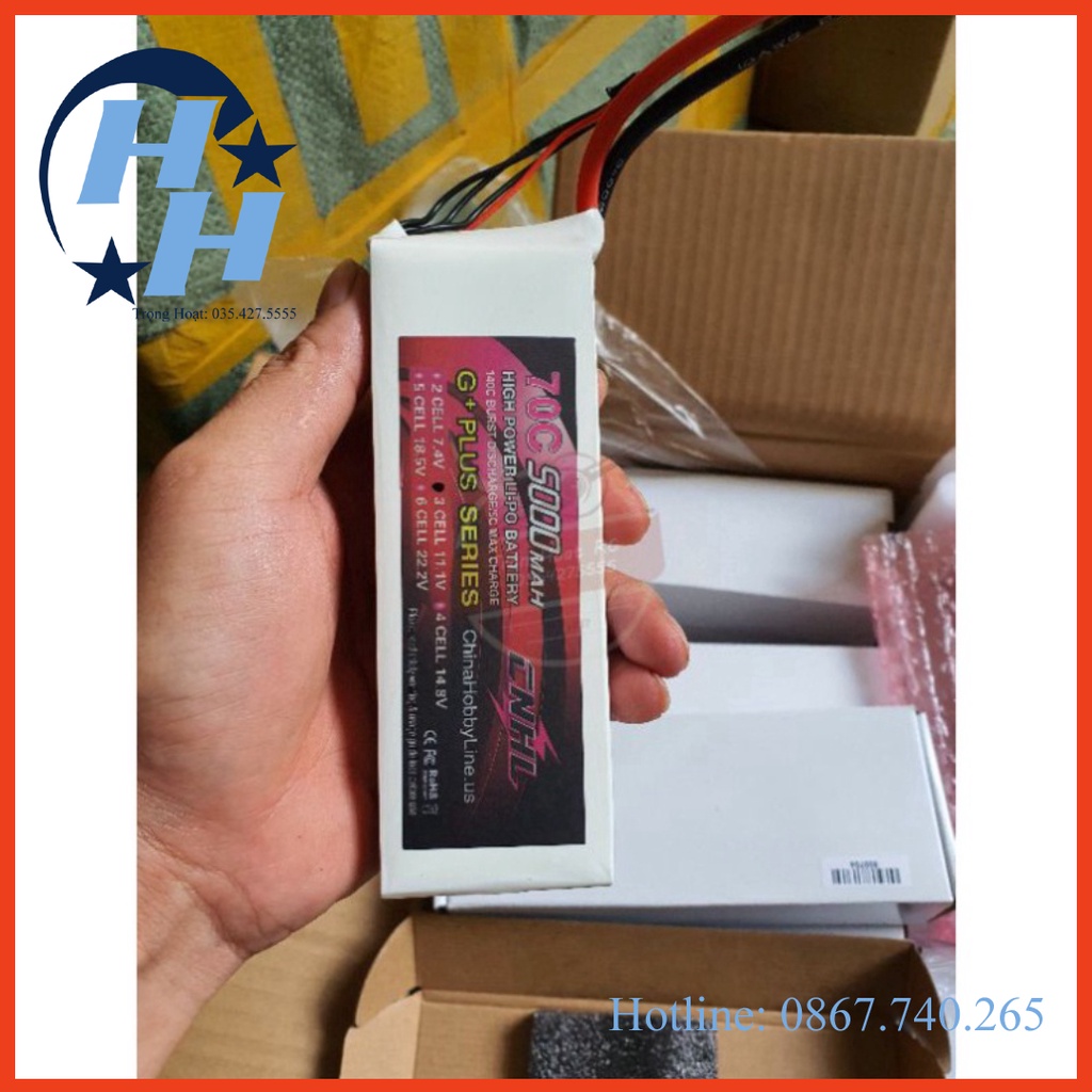 PIN CNHL G+PLUS 5000MAH 3S 4S 6S 70C LIPO BATTERY