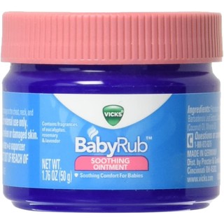 Dầu ấm ngực và giảm stress cho bé Babyrub 50g