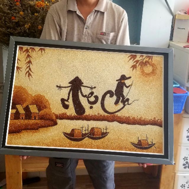 Tranh gạo Cha Mẹ