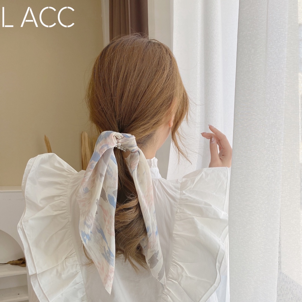Buộc tóc nơ treo dài dễ thương tiểu thư nhẹ nhàng nữ