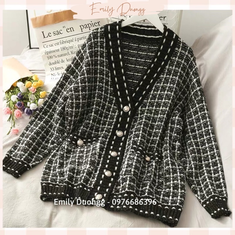 Áo khoác cardigan len Quảng Châu - 3 màu xinh xắn - dáng rộng freesize - phong cách ulzzang Hàn Quốc