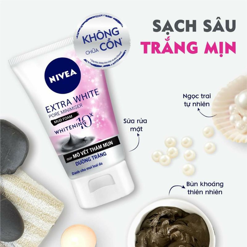 Sữa rửa mặt NIVEA bùn khoáng ngừa mụn 100g