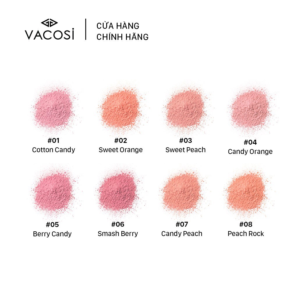 Phấn Má Hồng Dạng Hộp Vacosi LOLIPOP BLUSH POWDER 5g