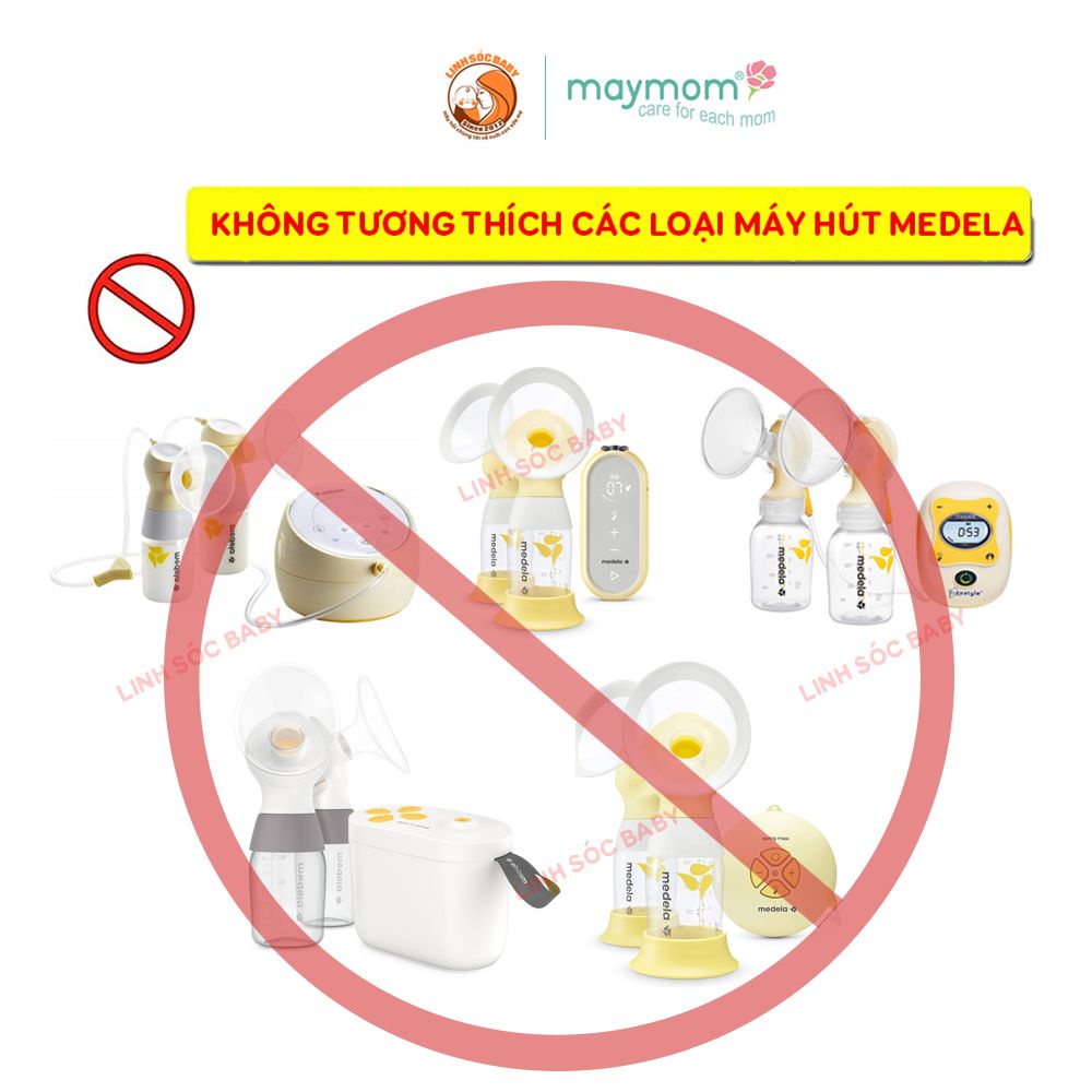 Van hút sữa Maymom dùng cho máy hút sữa Medela Pump, Harmony, Swing, Mini Electric, Symphony