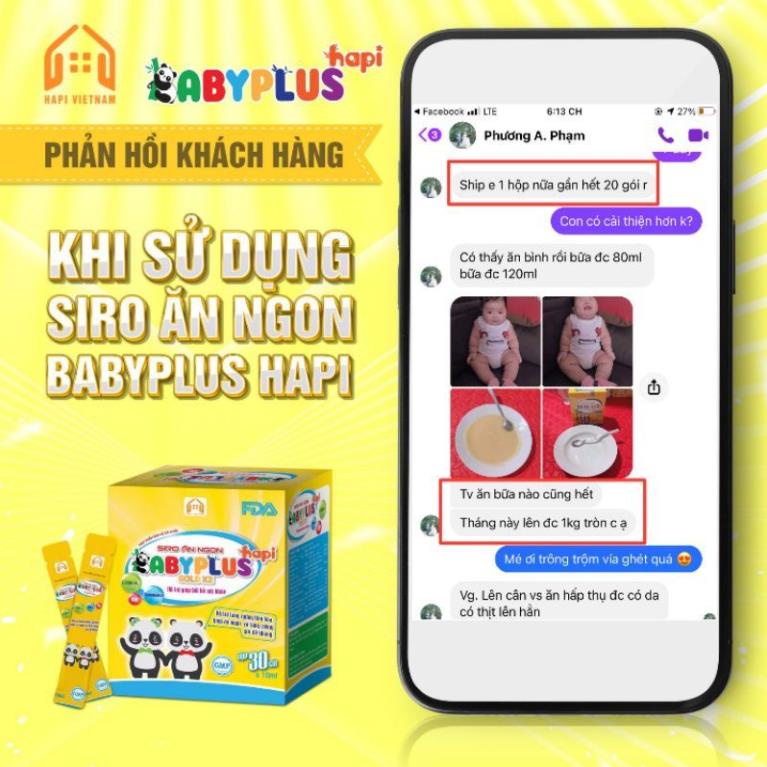 Siro BABY PLUSMUA 1 TẶNG 2Siro Ăn Ngon Baby Plus, Giúp Bé Ăn Ngon, Ngủ Ngon, Tiêu Hoá Tốt, Tăng Cân, Tăng Sức Đề Kháng