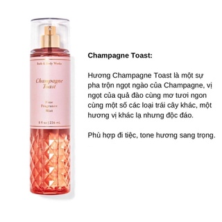 Bodymist bath&bodyworks ( xịt thơm body ) fullsize 236ml