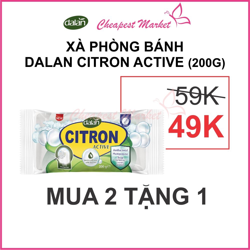 [Hàng Hot] Xà Phòng Cục Tắm Sáng Da Dalan Từ Quả Thanh Yên Dalan Citron Active Soap 200g Dalan d'Olive