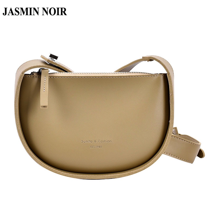 Túi Đeo JASMIN NOIR Chéo Hình Bán Nguyệt Thời Trang Nữ