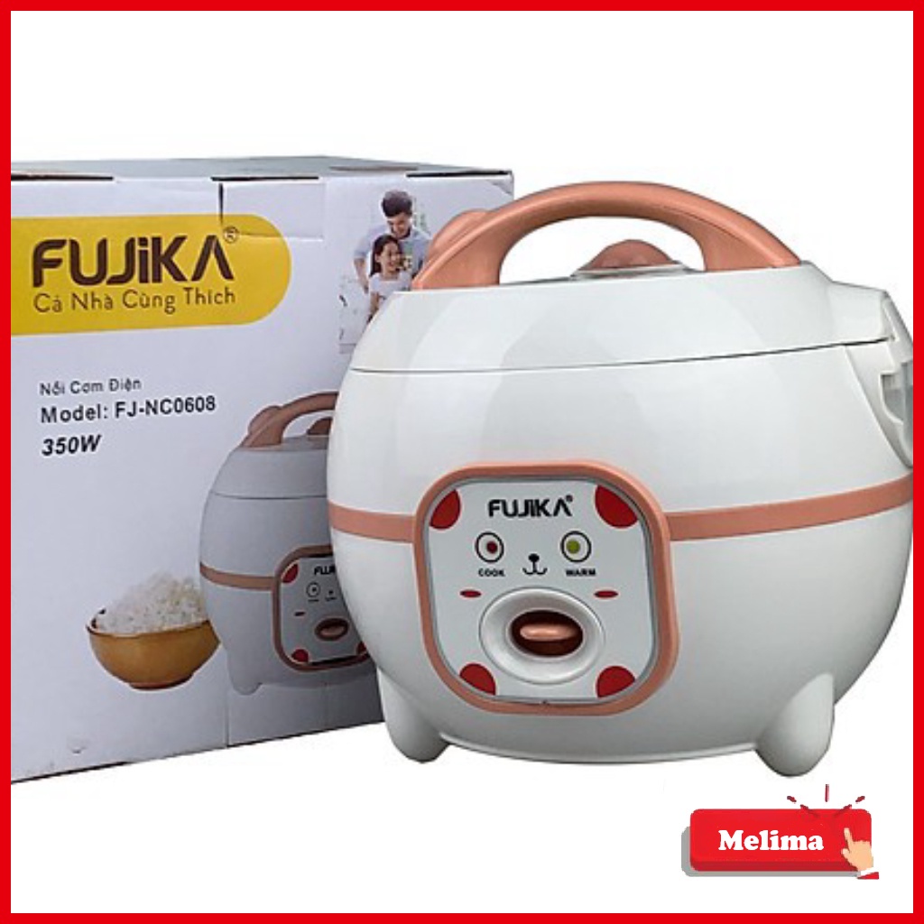 Nồi Cơm Điện, Nồi cơm Mini [Bảo hành 12T] Đa Năng Fujika Nấu Cháo, Hầm, Chưng, Hấp, Luộc. Cho 1 Đến 2 Người, Melima