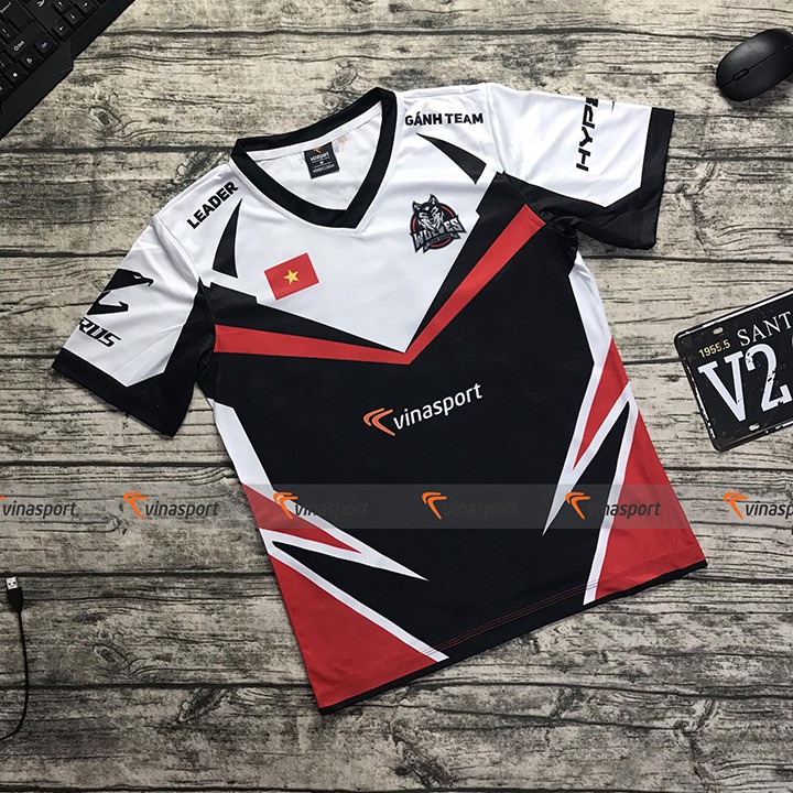 Áo thun game thủ thi đấu Esports nam ngắn tay – Mẫu thiết kế PUBG Wolves