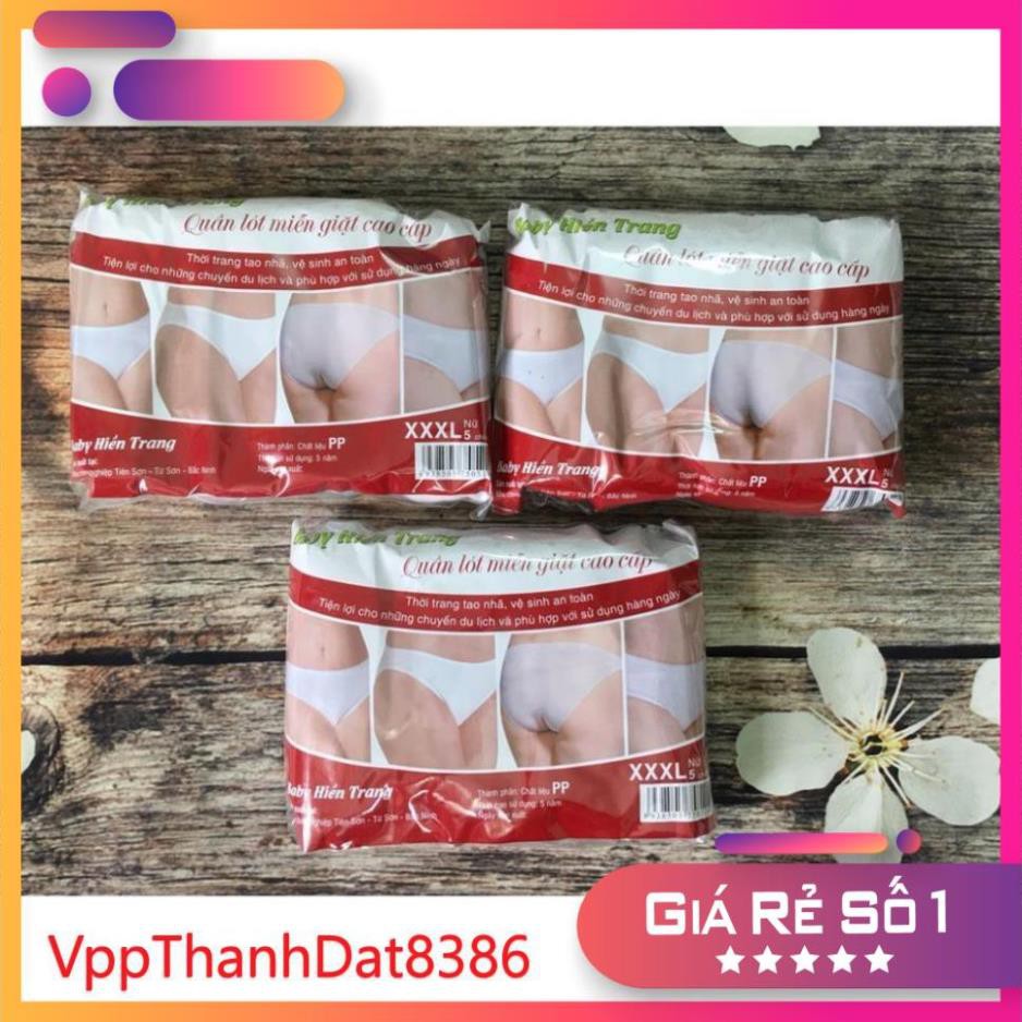 (Sale) Túi 5 quần lót giấy dùng 1 lần Hiền Trang