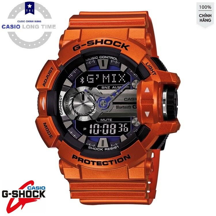 Đồng hồ nam Casio G-SHOCK GBA-400-4BDR Chính hãng - Bluetooth - Chống nước tuyệt đối