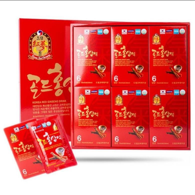 Nước hồng sâm Hàn Quốc 6 năm tuổi bồi bổ sức khỏe tăng cường thể lực 2 hộp ×30 gói ×70ml, PP Ánh Dương Korea | BigBuy360 - bigbuy360.vn