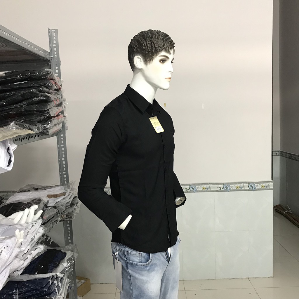Áo sơ mi nam dài tay Hàn Quốc Ảnh Thật vải lụa thái chống nhăn cao cấp.(CAM KẾT ẢNH THẬT) | BigBuy360 - bigbuy360.vn