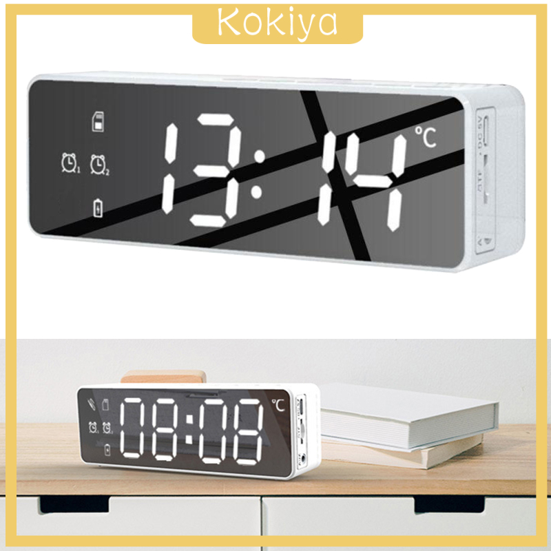 [KOKIYA]Bluetooth Speaker Large Display with Timer USB TF Card Desktop Bedside