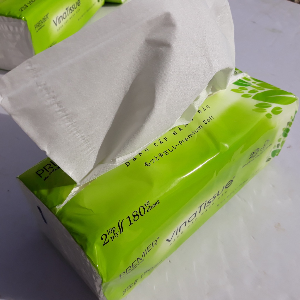 Khăn giấy lụa PREMIER VinaTissue 2 lớp gói 180 tờ TPHCM Chuồn tre xinh shop