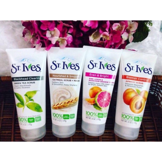 Sữa Rữa Mặt Tẩy Da chết St.Ives 170gr mẫu mới