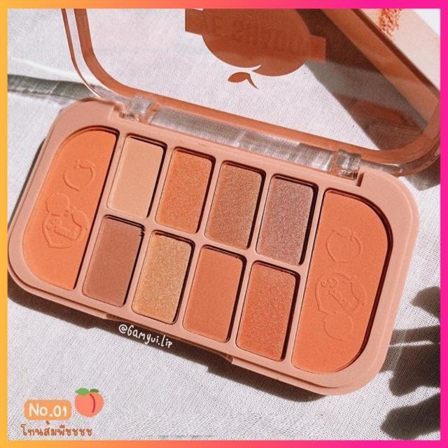 Set trang điểm Kiss Beauty gồm 8 ô phấn mắt + 2 ô phấn má tiện dụng KEB2 | BigBuy360 - bigbuy360.vn