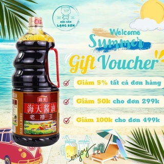 Vua hắc xì dầu, nước hàng, xì dầu đen can 1,75l chuyên dùng tẩm ướp tạo màu cho món ăn