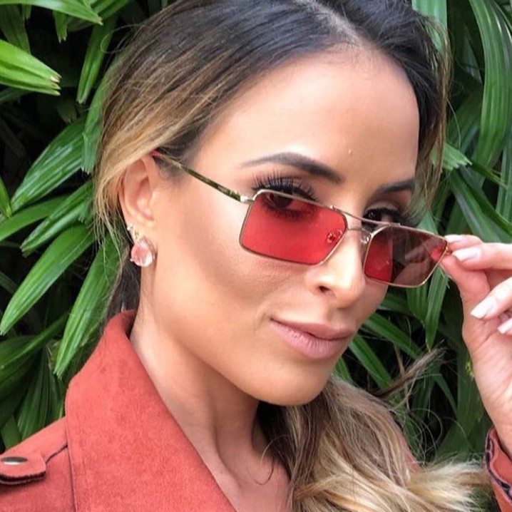 Kính mát tròng trong suốt thời trang cho nữ