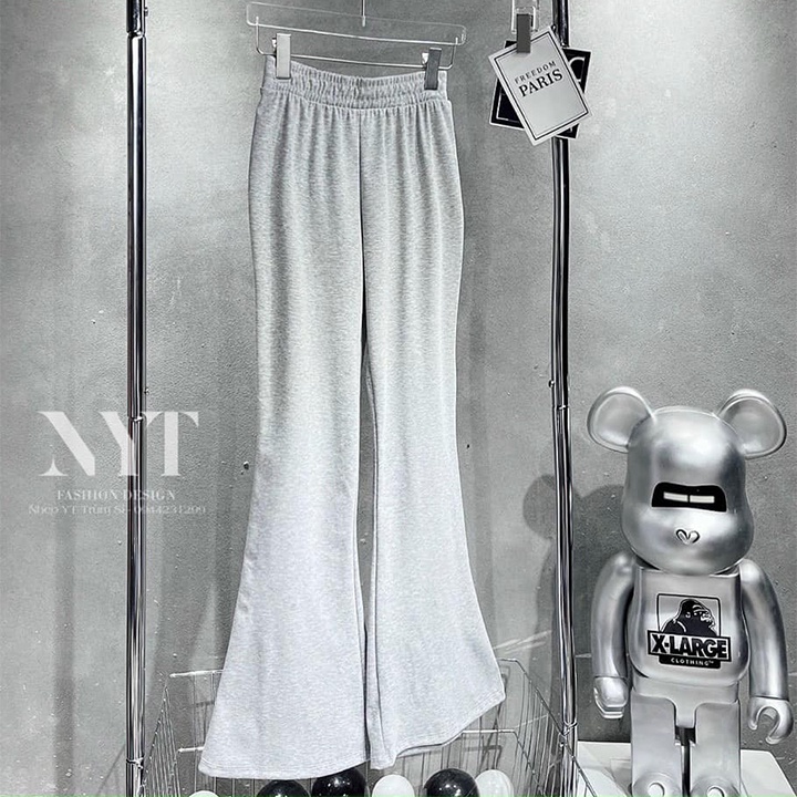 Quần legging ống loe nữ cạp cao thun dáng dài tôn dáng thời trang Ladya Store
