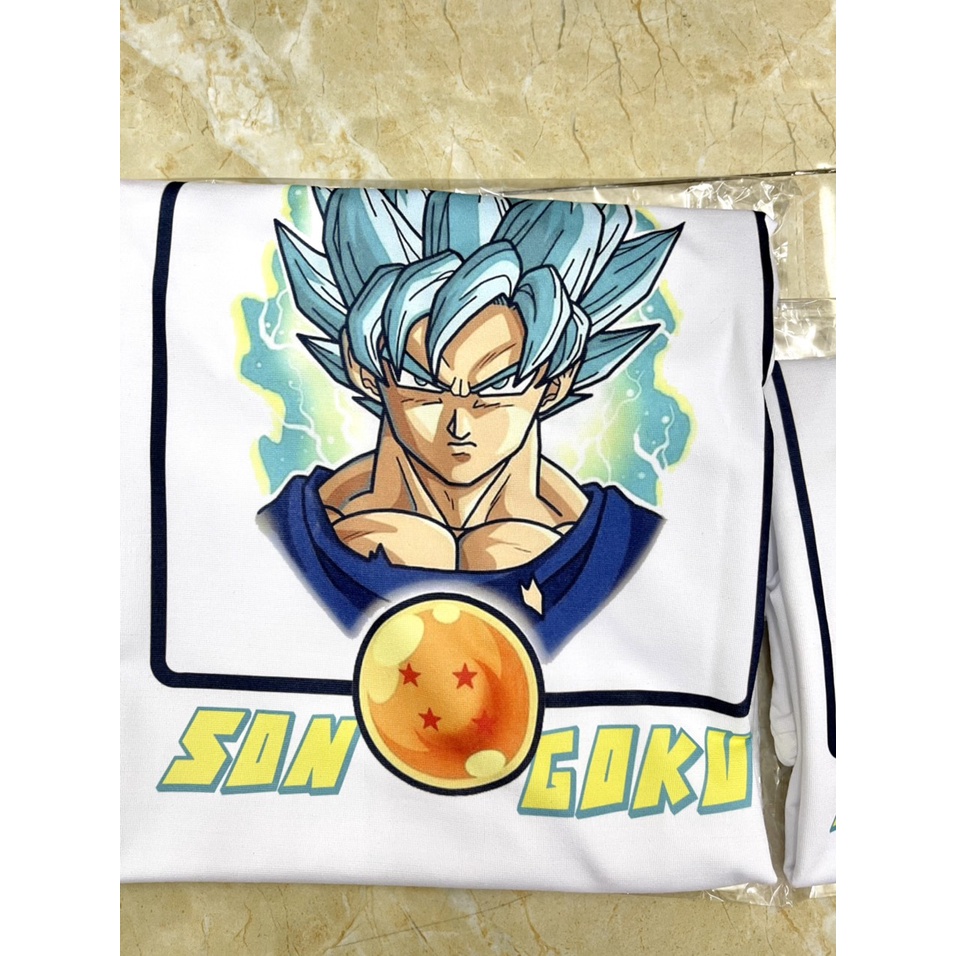 Áo phong nam cotton thoải mái dễ chịu in hình songoku cho cha con in 2 mặt