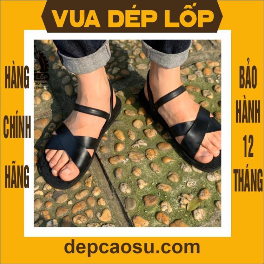 Dép cao su Bác Hồ bộ đội, Trường Sơn kiểu dáng Râu Nam nữ 4 quai chéo - Điện Biên Phủ, VUA DÉP LỐP