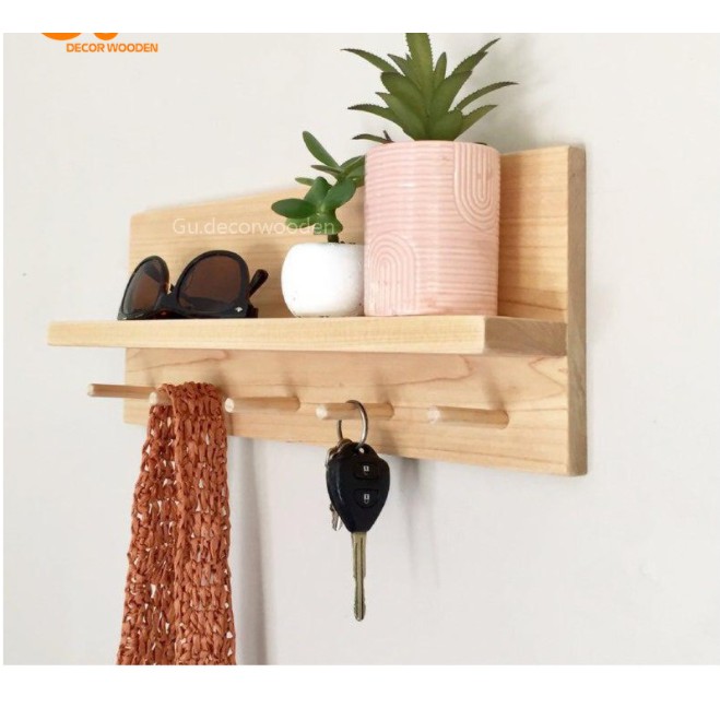 GIÁ GỖ TREO TƯỜNG - DECOR TRANG TRÍ NHÀ CỬA - Gỗ Thông Nhập(Giá Xưởng)