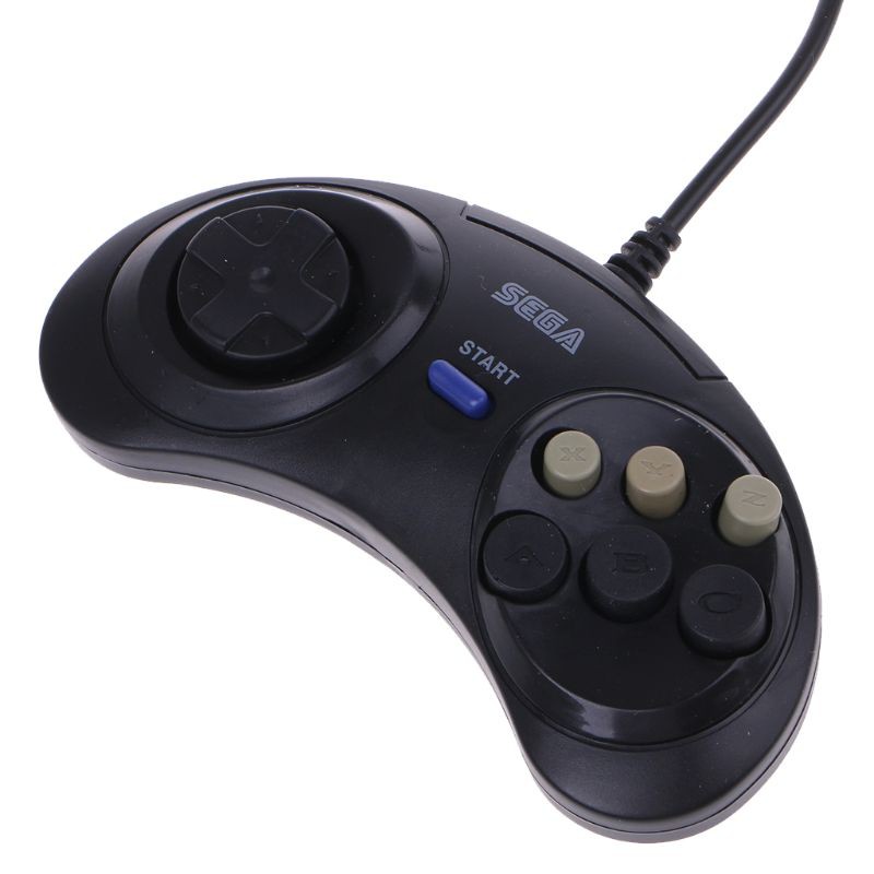 Tay cầm điều khiển chơi game 6 nút cho Mega Drive megadrive SEGA MD Genesis