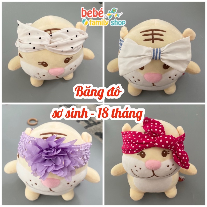 Băng đô cho bé gái sơ sinh đến 1 tuổi/ Turban cho bé gái sơ sinh kiểu Hàn Quốc - BD bebefamilyshop