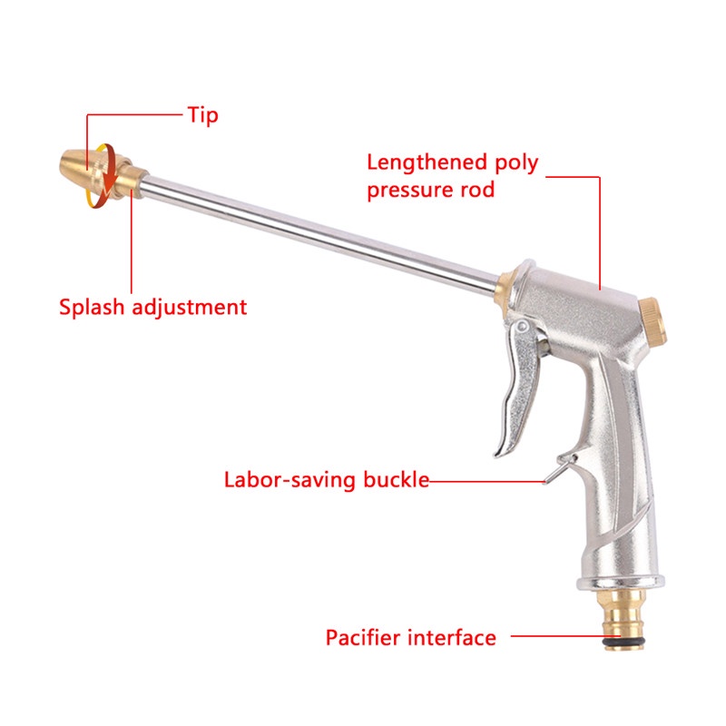 Vòi Xịt Nước Áp Suất Cao Bằng Hợp Kim Đồng