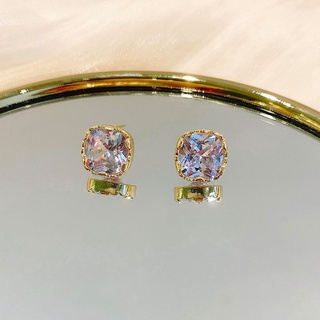 High Quality Korean Style Square Zircon Earrings