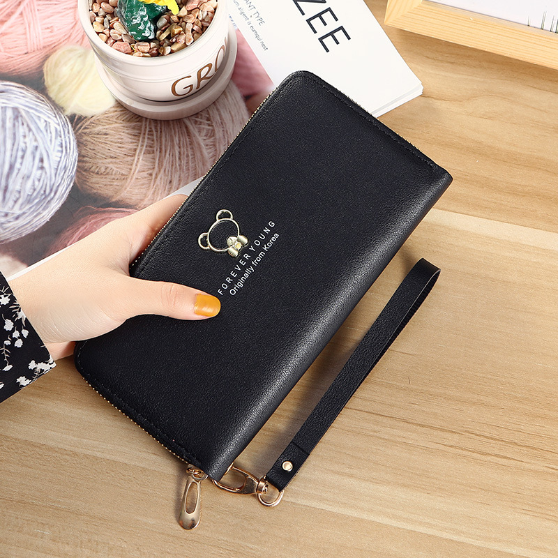 Hàng Cao Cấp Thời Trang Hàn Quốc Ví Dài Cầm Tay Có Khóa Kéo Đựng Điện Thoại Di Động Đựng Tiền Xu Phiên Bản Giới Hạn Thời Trang Mới Phiên Bản Hàn Quốc Cho Nữ