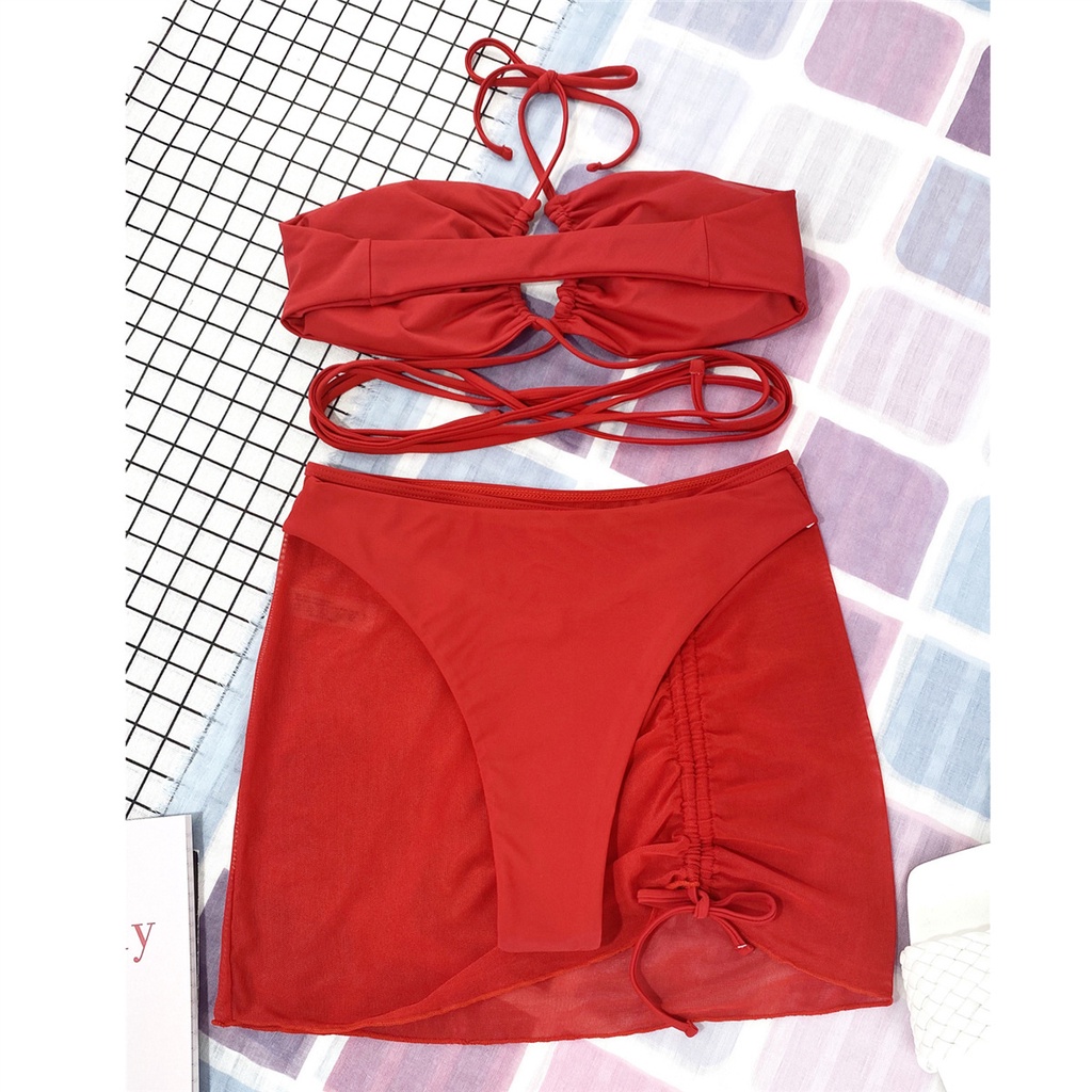 Mới Bộ Bikini 3 Mảnh Hở Lưng Có Mút Nâng Ngực Zj120 | BigBuy360 - bigbuy360.vn