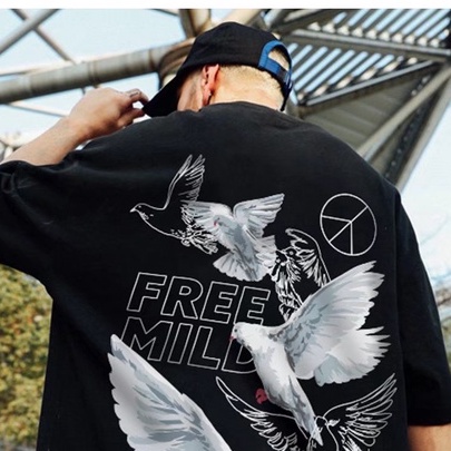 Áo thun ngắn tay dáng rộng và đơn giản áo phông phong cách Hàn Quốc thời trang mùa hè cho in siêu đẹp Thời trang from rộng áo thể thao nam áo thun mỹ unisex