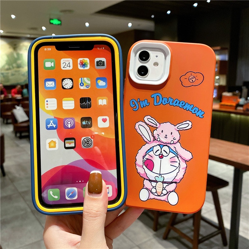 Ốp điện thoại silicon chống sốc họa tiết hoạt hình thích hợp cho iPhone 13 pro max 12 11 pro max 7 8 plus