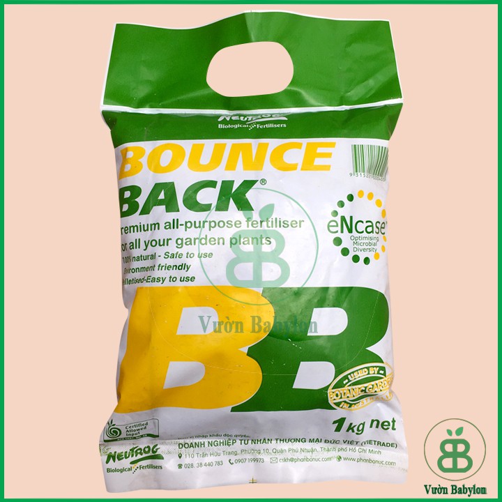 Phân Hữu Cơ Đậm Đặc Dạng Viên Bounce Back 1KG