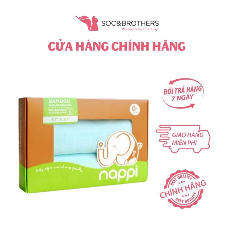 Hộp khăn set 2 các màu Nappi 77*77 cm