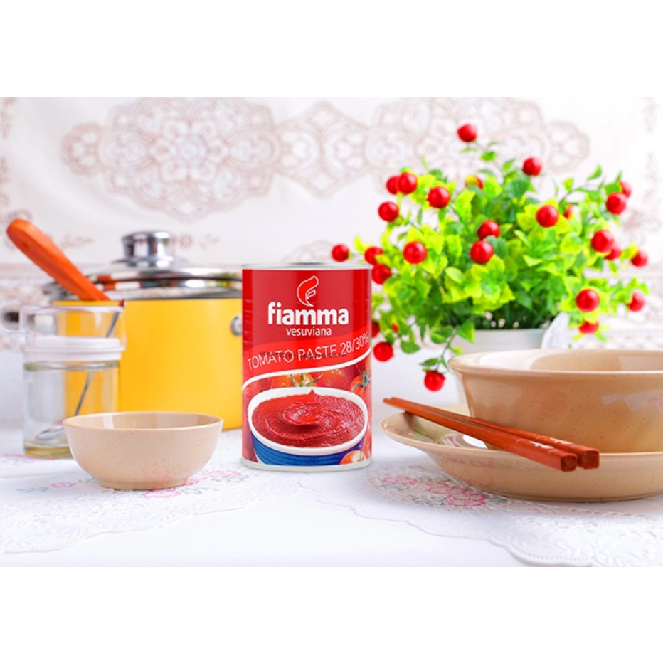 Cà chua xay nhuyễn tomato paste Fiamma Italia hộp 400g