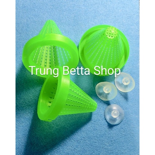 Phễu (Rổ) Đựng Trùn Chỉ Bằng Nhựa Cho Cá Ăn