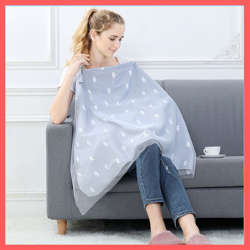 Bộ Khăn Choàng Cho Bé Bú - Loại 2 Lớp 2 Dây - Chất Liệu 100% Cotton