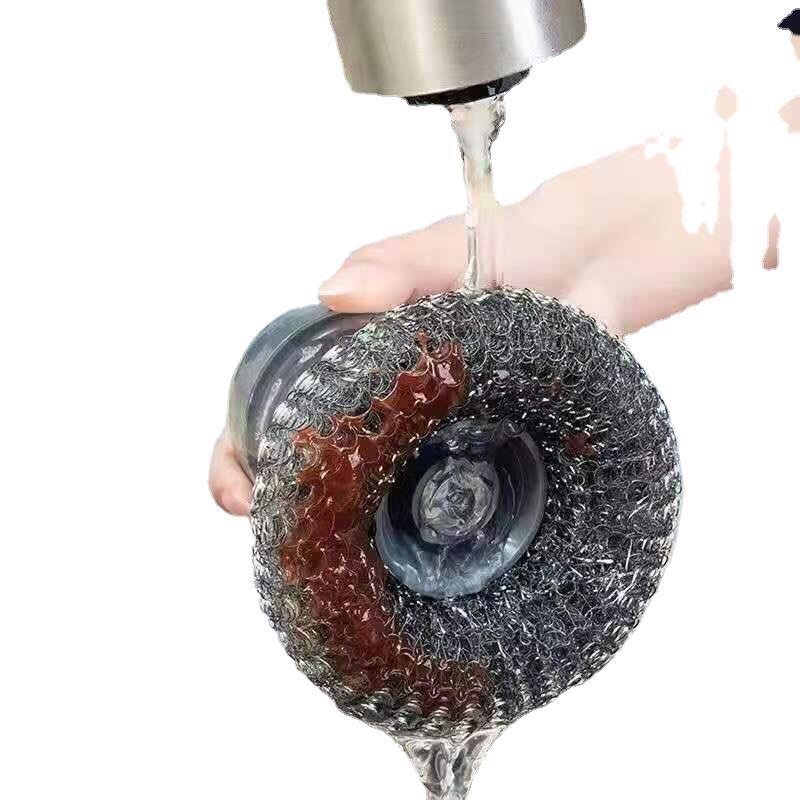 Cọ rửa xoang nồi có bình chứa xà phòng dạng nhấn tiện lợi