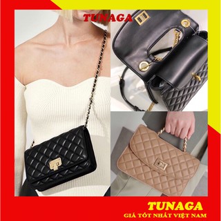 [TÚI DA MỀM] Túi Xách Nữ Túi Đeo Chéo Nữ Họa Tiết Trám Da Bóng Phối Cùng Váy Đầm Hoặc Áo Phông Đi Chơi Cực Xinh
