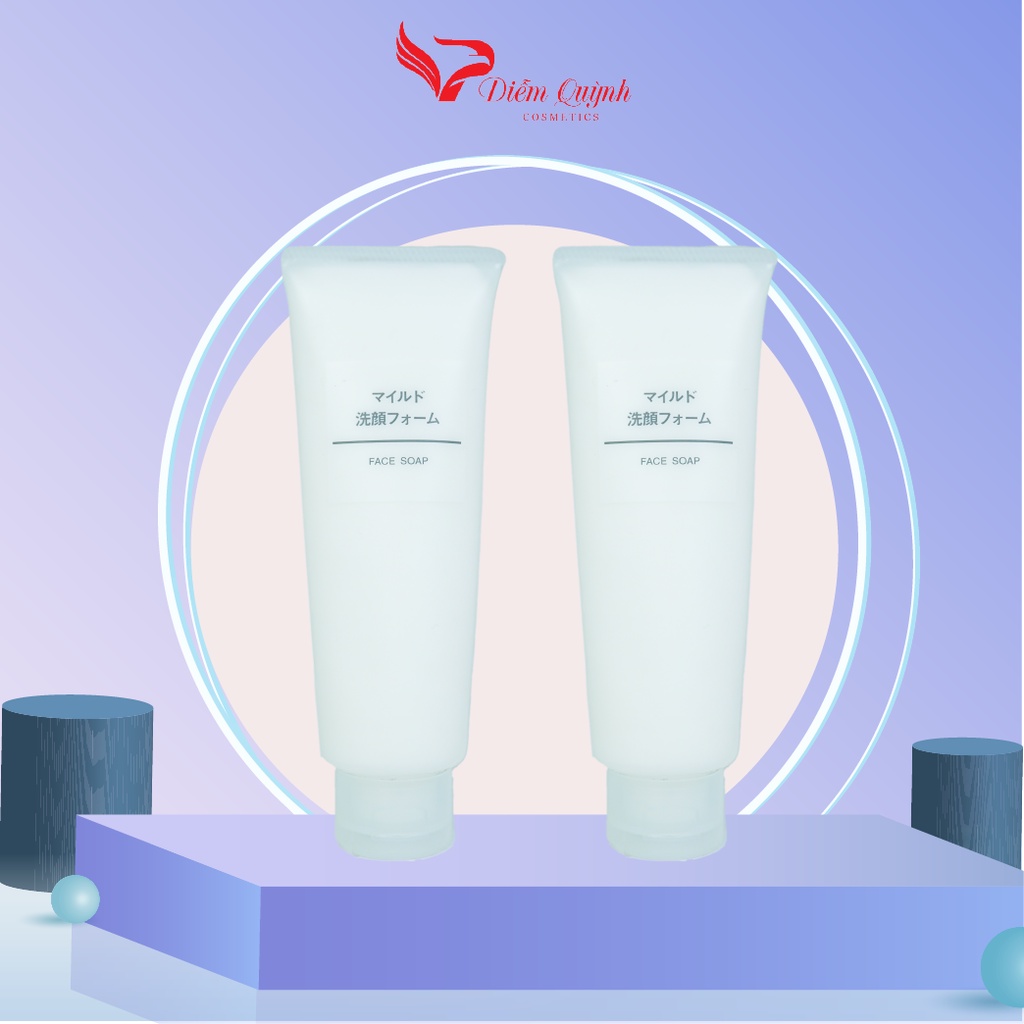Sữa rửa mặt tẩy da chết Face soap SCrub Muji 120g Nhật Bản