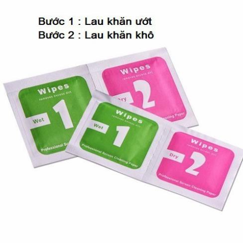 [ Giá sỉ ] Combo 2 miếng hút bụi + giấy lau sạch màn hình vệ sinh máy điện thoại máy tính bảng