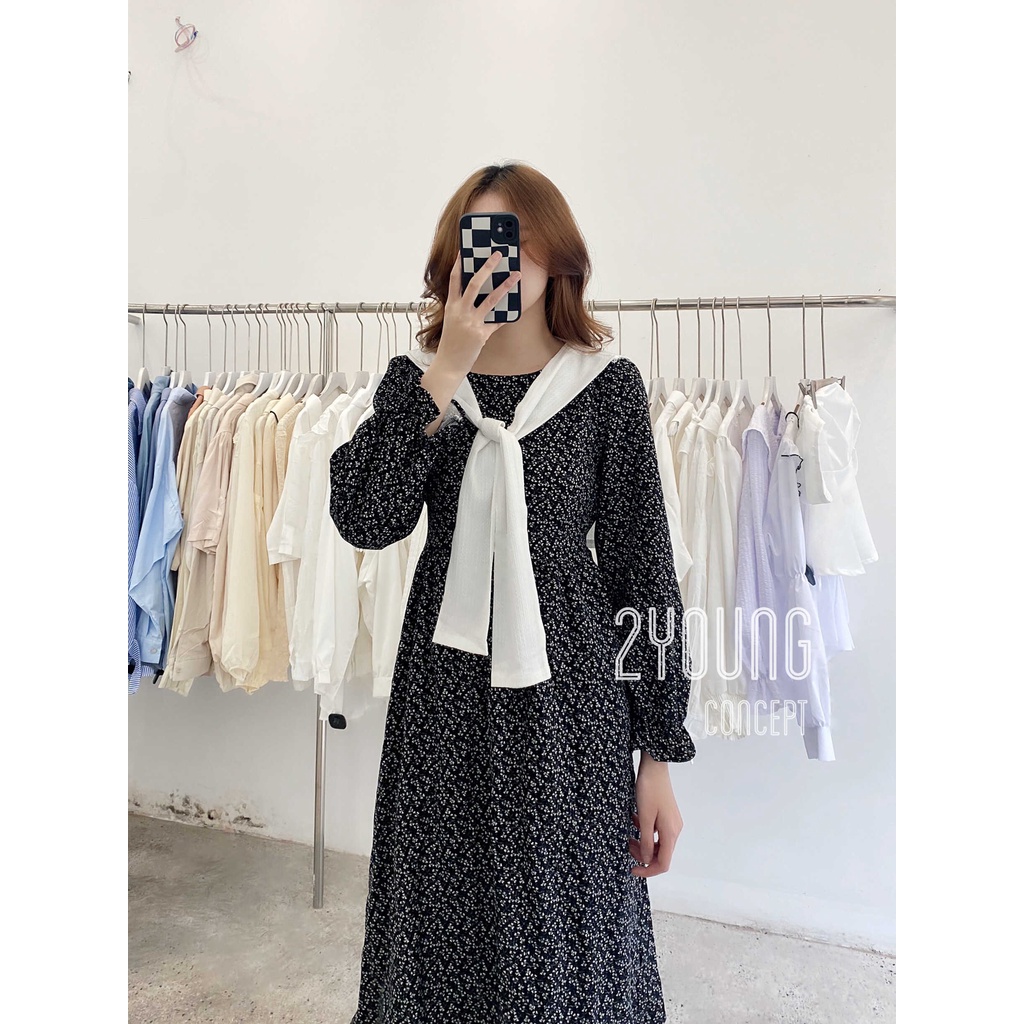 Đầm ker hoa [2YOUNG] D692 (ảnh thật)
