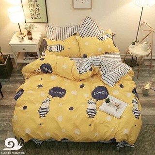 [Giá Rẻ] Bộ vỏ chăn ga gối Cotton Poly- Giao Luôn Hà Nội