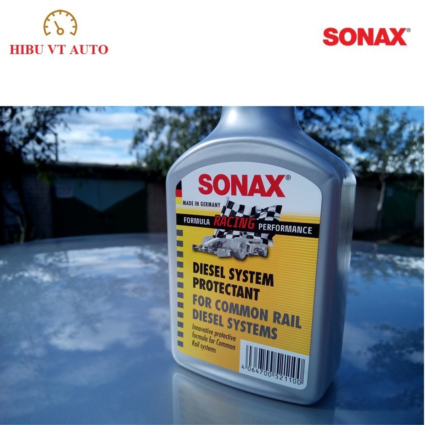 Chai Phụ Gia Bảo Vệ Hệ Thống Diesel SONAX Common Rail Diesel System Cleaner 521100 (250ml)